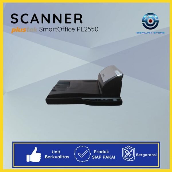Scanner F4 Plustek SmartOffice PL2550 flatbed dan ADF berkecepatan tinggi untuk dokumen profesional