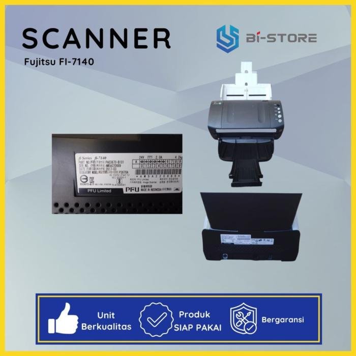 Scanner Fujitsu FI-7140 berkecepatan tinggi dengan dukungan dokumen F4