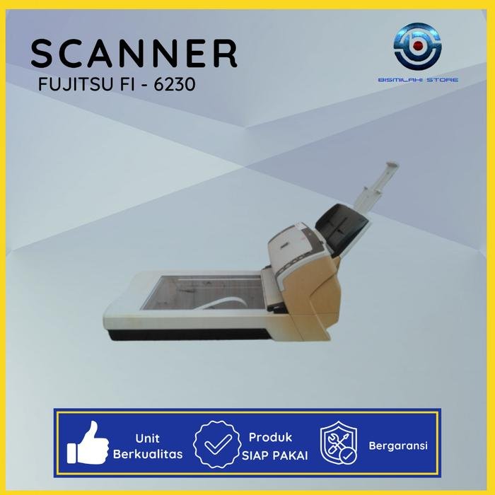 Scanner F4 Fujitsu Fi-6230 berkecepatan tinggi dengan ADF dan flatbed