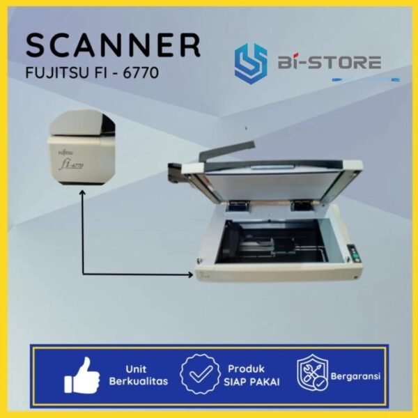 Scanner A3 Fujitsu Fi-6770 kecepatan tinggi hingga 90 lembar per menit