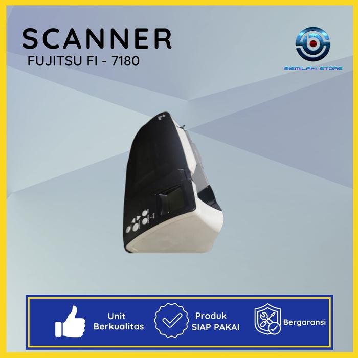Scanner Fujitsu Fi-7180 untuk spare part dengan komponen normal dan minus mainboard