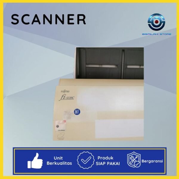Scanner Fujitsu fi-5220C mendukung ukuran F4 Legal dengan fitur duplex dan flatbed A4