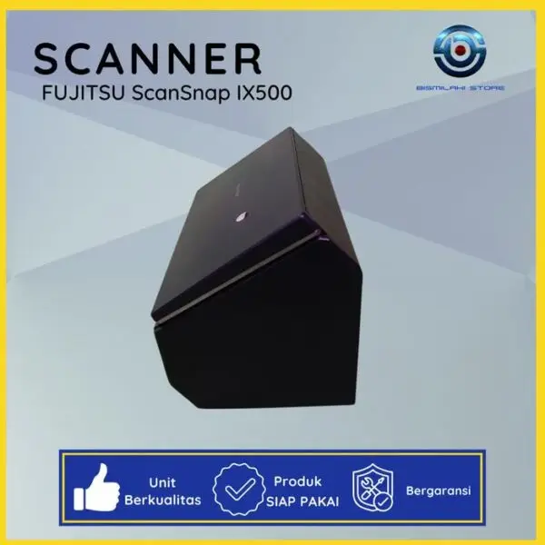 Scanner Folio F4 Fujitsu ScanSnap iX500 dengan koneksi Wi-Fi dan ADF 50 lembar