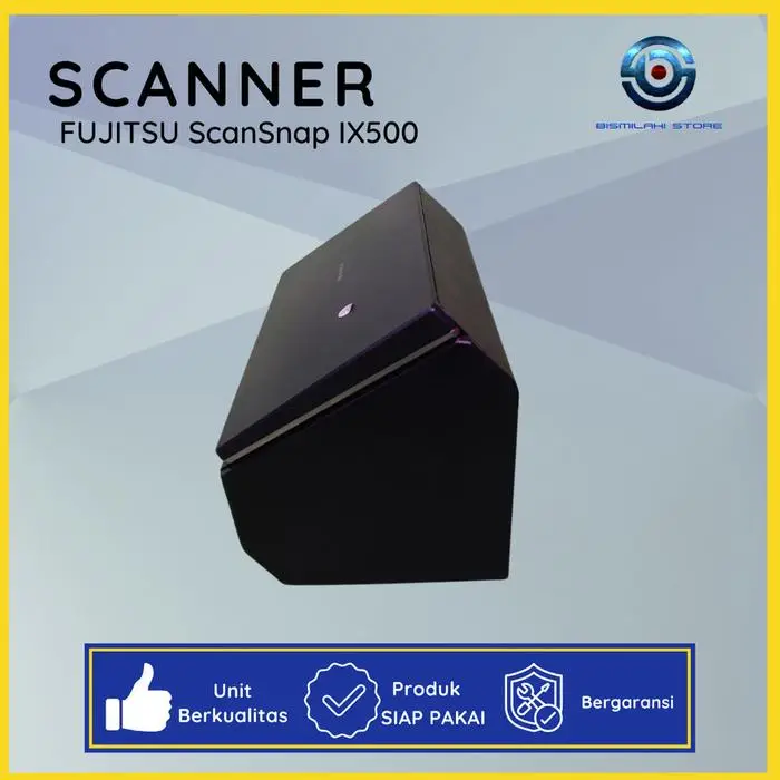 Scanner Folio F4 Fujitsu ScanSnap iX500 dengan koneksi Wi-Fi dan ADF 50 lembar