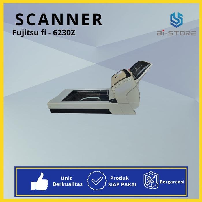 Scanner F4 Fujitsu Fi-6230Z dengan kecepatan 40 ppm dan flatbed tambahan
