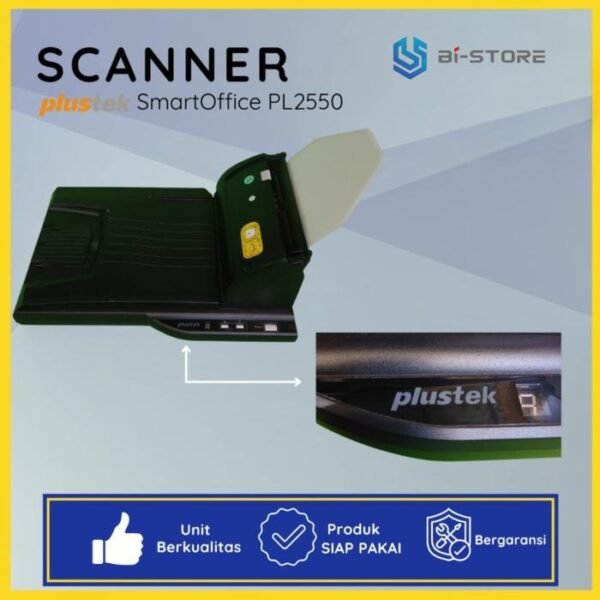 Scanner F4 Plustek SmartOffice PL2550 flatbed dan ADF berkecepatan tinggi untuk dokumen profesional