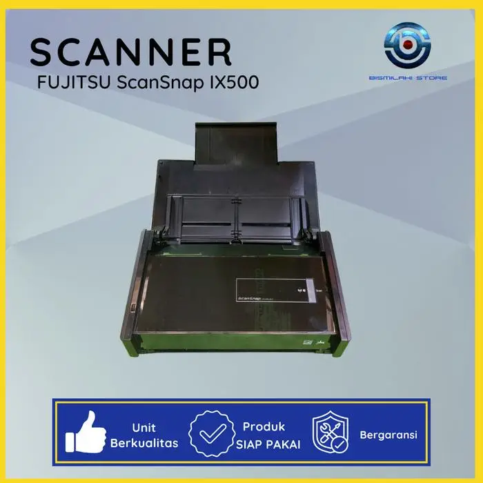 Scanner Folio F4 Fujitsu ScanSnap iX500 dengan koneksi Wi-Fi dan ADF 50 lembar