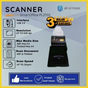 Scanner F4 Plustek SmartOffice PL2550 flatbed dan ADF berkecepatan tinggi untuk dokumen profesional