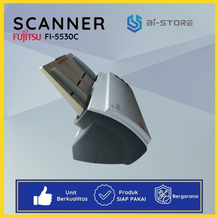 Scanner A3 Fujitsu FI-5530C dengan kecepatan 50 ppm dan fitur duplex otomatis