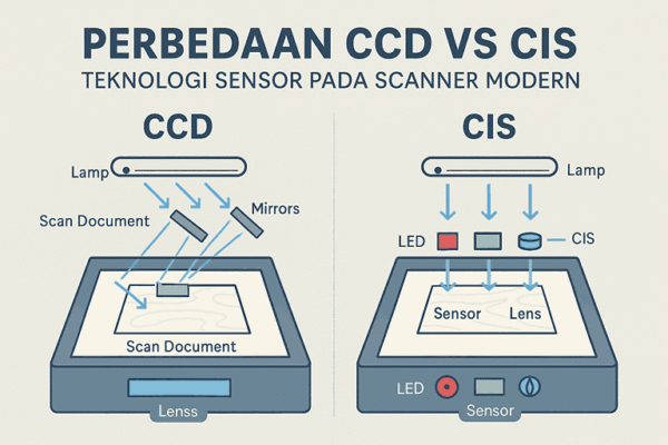 Perbedaan CCD vs CIS: Teknologi Sensor pada Scanner Modern - duniascanner