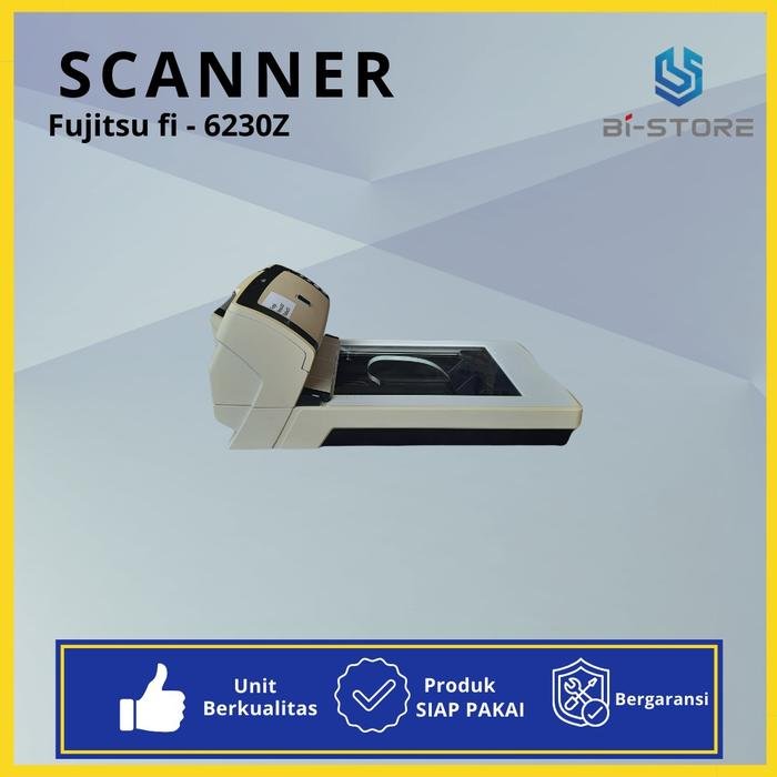 Scanner F4 Fujitsu Fi-6230Z dengan kecepatan 40 ppm dan flatbed tambahan