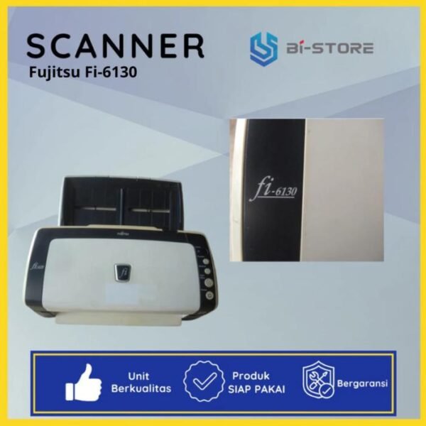 Scanner Fujitsu FI-6130 mendukung ukuran F4 Legal dengan fitur duplex otomatis