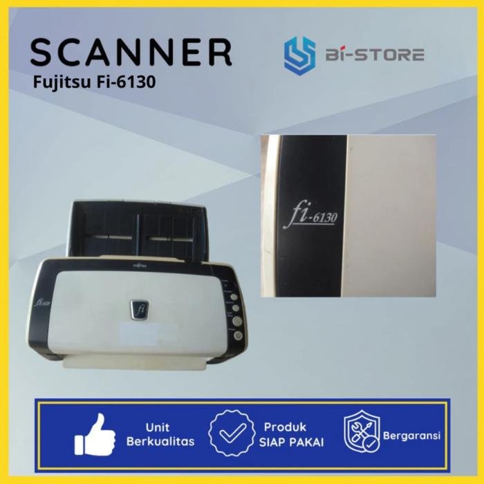 Scanner Fujitsu FI-6130 mendukung ukuran F4 Legal dengan fitur duplex otomatis