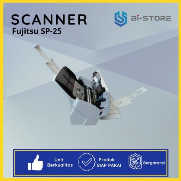 Scanner Folio F4 Fujitsu ScanPartner SP25 dengan ADF 50 lembar dan kecepatan 25 ppm