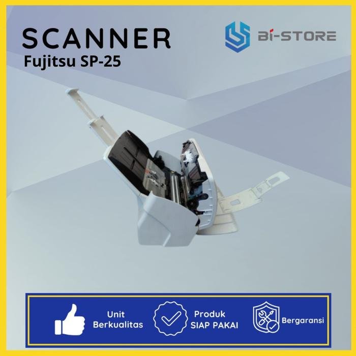 Scanner Folio F4 Fujitsu ScanPartner SP25 dengan ADF 50 lembar dan kecepatan 25 ppm