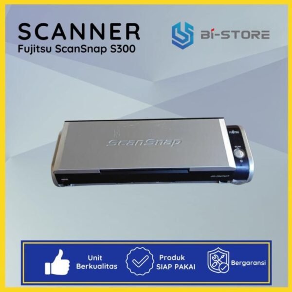 Fujitsu ScanSnap S300 – Portable Duplex Scanner Kompak untuk Dokumen F4