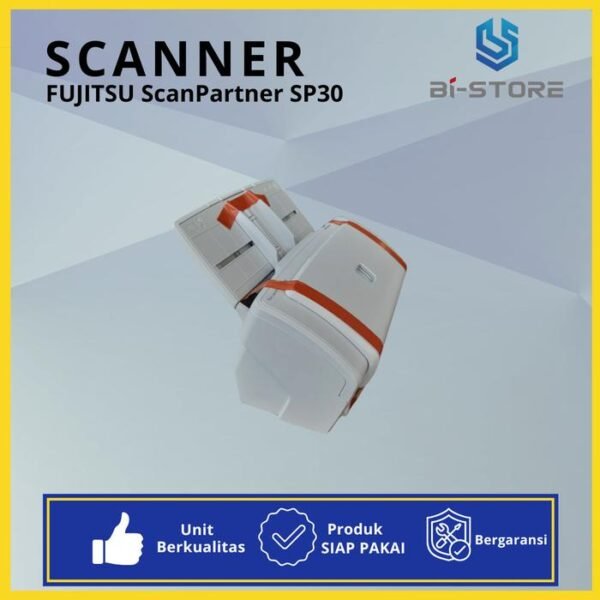 Scanner F4 Fujitsu ScanPartner SP30 unit baru dengan kecepatan 30 ppm