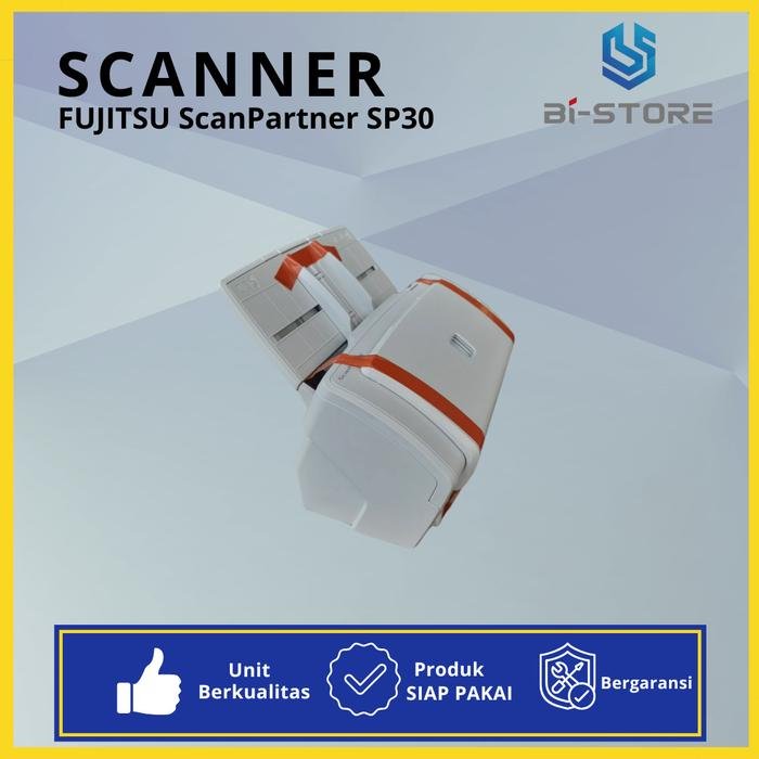 Scanner F4 Fujitsu ScanPartner SP30 unit baru dengan kecepatan 30 ppm