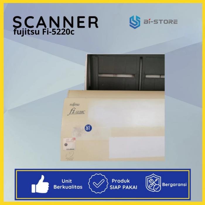 Scanner F4 Fujitsu fi-5220C berkecepatan 25 lembar per menit dengan bonus free scanner A4