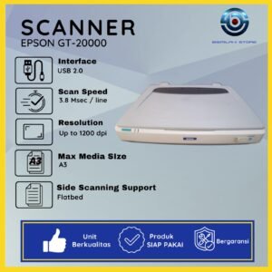 Scanner Epson GT-20000 flatbed A3 dengan resolusi tinggi dan hasil scan tajam