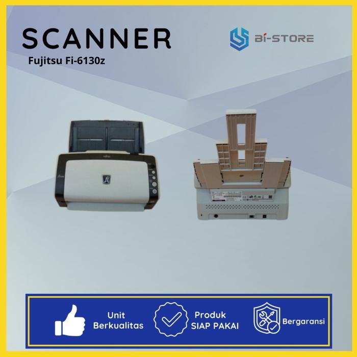 Scanner Fujitsu Fi-6130Z mendukung ukuran F4 Legal dengan kecepatan hingga 40 ppm