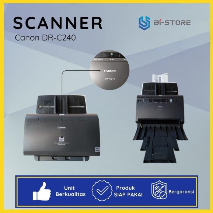 Canon DR-C240 scanner folio dengan tray input custom