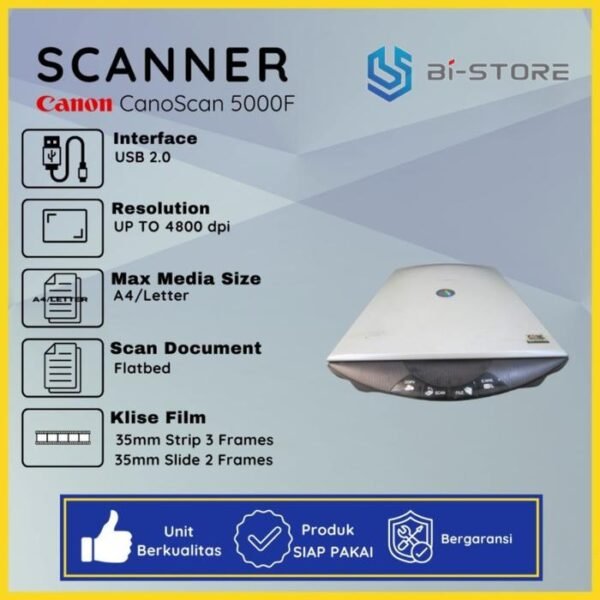 Scanner Canon CanoScan 5000F fungsi scan normal
