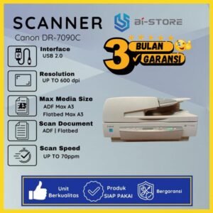Scanner A3 Canon DR-7090C hanya bisa flatbed hasil tajam