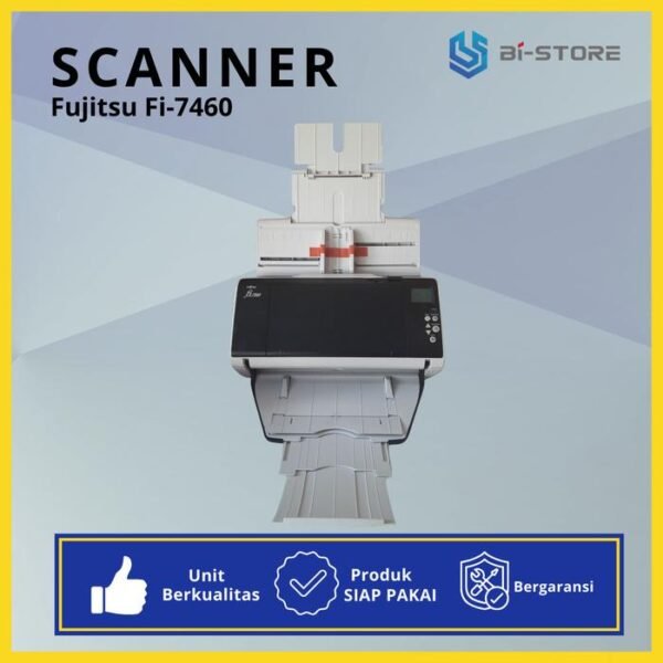Scanner A3 Fujitsu Fi-7460 berkecepatan tinggi dengan fitur duplex otomatis