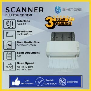 Scanner Fujitsu SP-1130 berkecepatan tinggi dengan dukungan dokumen F4