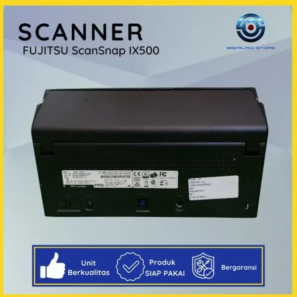 Scanner Folio F4 Fujitsu ScanSnap iX500 dengan koneksi Wi-Fi dan ADF 50 lembar