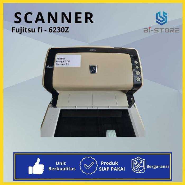 Scanner F4 Fujitsu Fi-6230Z dengan kecepatan 40 ppm dan flatbed tambahan