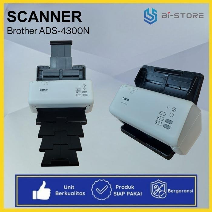 Scanner Brother ADS-4300N high speed 40 ppm bisa scan ke flashdisk dan jaringan LAN
