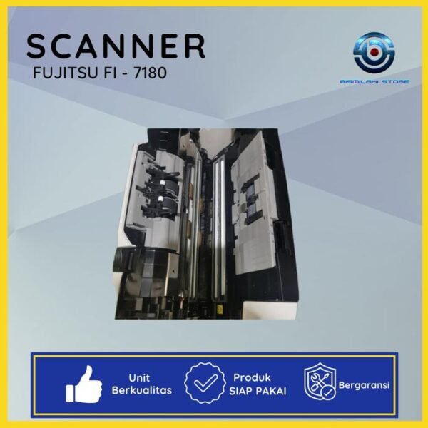 Scanner Fujitsu Fi-7180 untuk spare part dengan komponen normal dan minus mainboard