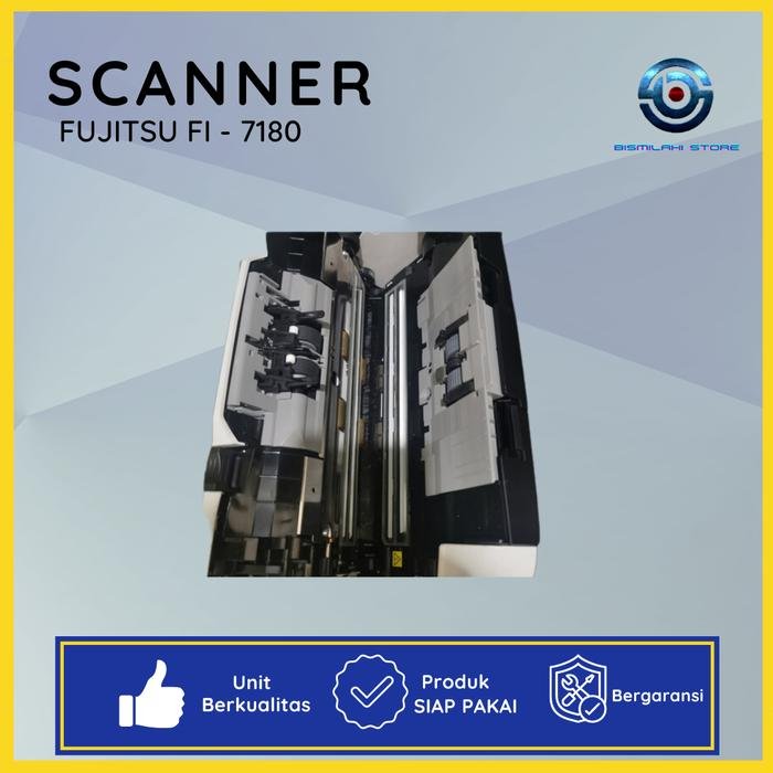Scanner Fujitsu Fi-7180 untuk spare part dengan komponen normal dan minus mainboard