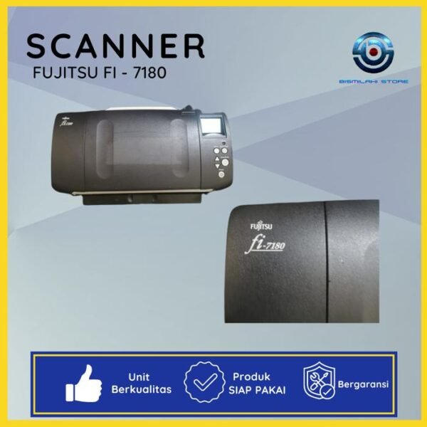 Scanner Fujitsu Fi-7180 untuk spare part dengan komponen normal dan minus mainboard