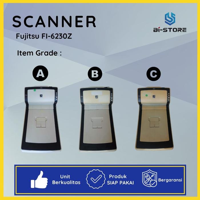 Scanner Fujitsu Fi-6230Z berkecepatan tinggi dengan ADF dan Flatbed