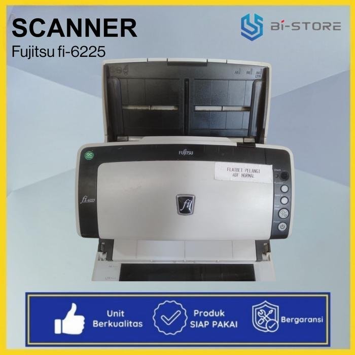 Scanner F4 Fujitsu Fi-6225 dengan ADF dan Flatbed berkecepatan tinggi