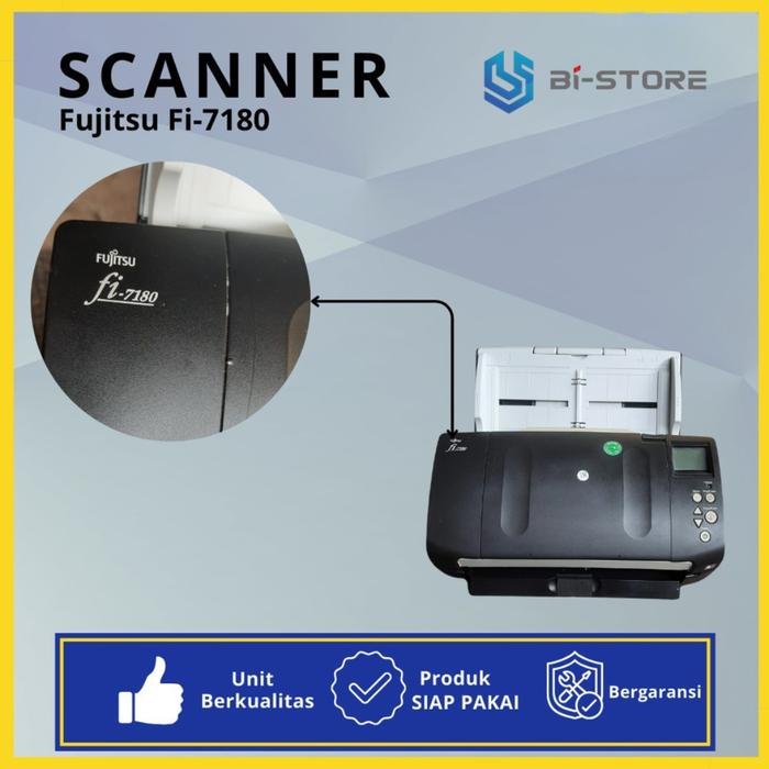 Fujitsu fi-7180 High Speed Document Scanner A4 - Kecepatan Enterprise 80 PPM - Gambar 4