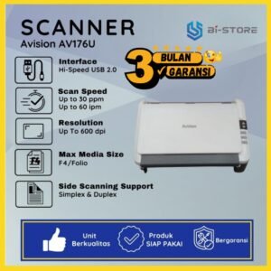 Jual Scanner Avision AV176U &ndash; Scan Ukuran F4, Legal, Folio