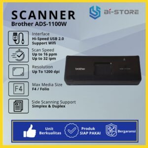 Jual Scanner Portable Brother ADS-1100W WiFi