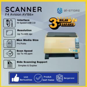 Jual Scanner Avision AV186+ &ndash; Scan F4 Duplex 40 ppm Cepat & Handal