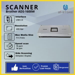 Brother ADS-1600W &ndash; Scanner Portable Cerdas dengan Layar Sentuh