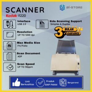 Jual Scanner Kodak i1220 &ndash; Kecepatan 30 ppm, Handal & Siap Pakai