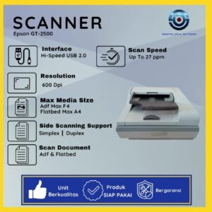 Scanner Epson GT-2500 &ndash; Flatbed & ADF Scan Folio F4