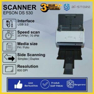 Scanner Folio Epson DS-530 &ndash; High-Speed Document Scanner 35 ppm