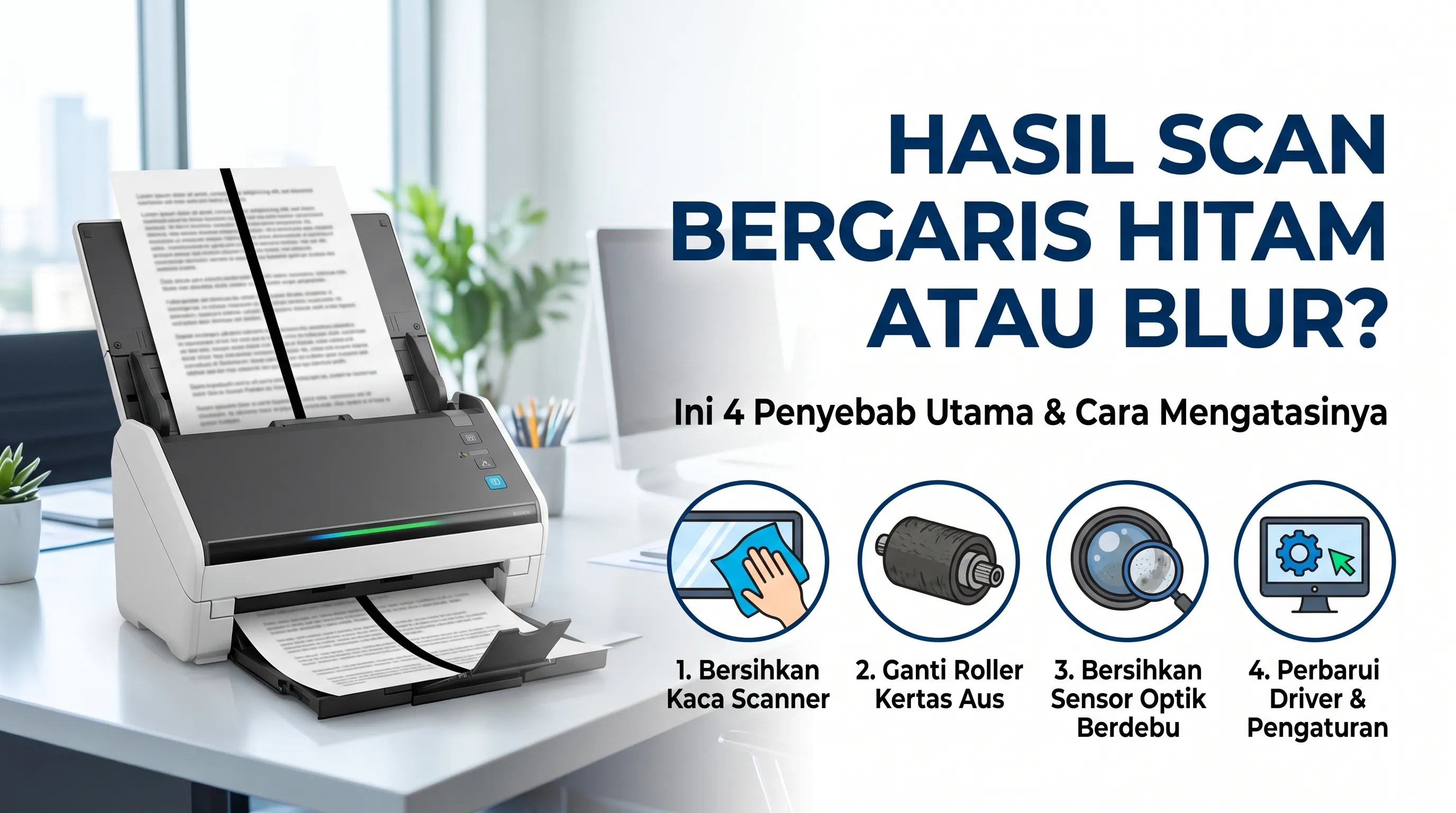 Hasil Scan Bergaris Hitam atau Blur? Ini 4 Penyebab Utama & Cara Mengatasinya