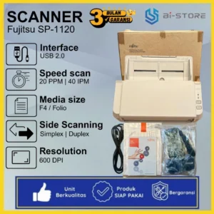 Scanner Dokumen Second Fujitsu ScanPartner SP-1120 F4 Folio